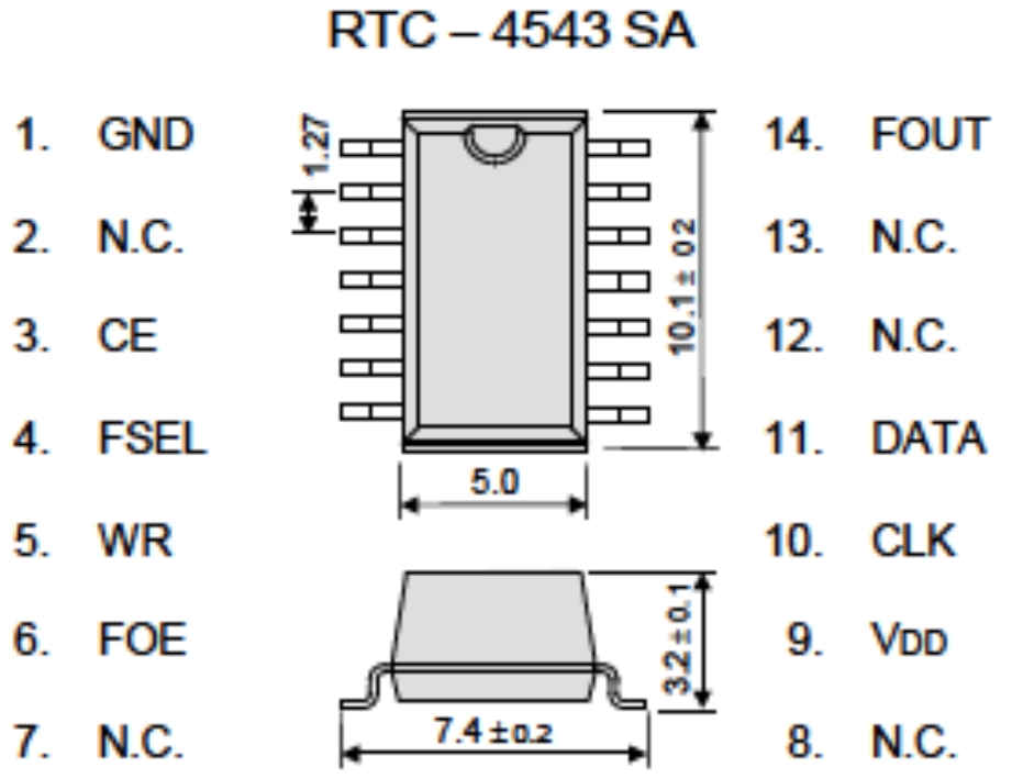 RTC-4543SA B3 ROHS